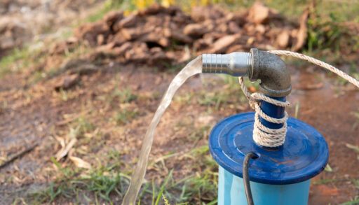 Artesian well in Autumn