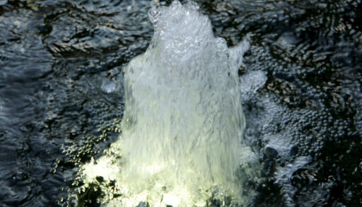 Close-up of a lighted water fountain.
