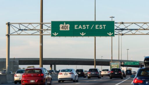 Highway 401 in Toronto, Ontario.