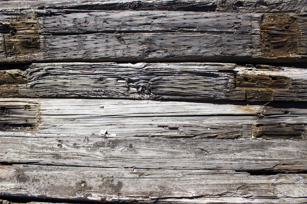 Railroad tie wood