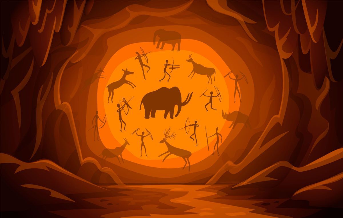 petroglphs cave drawing