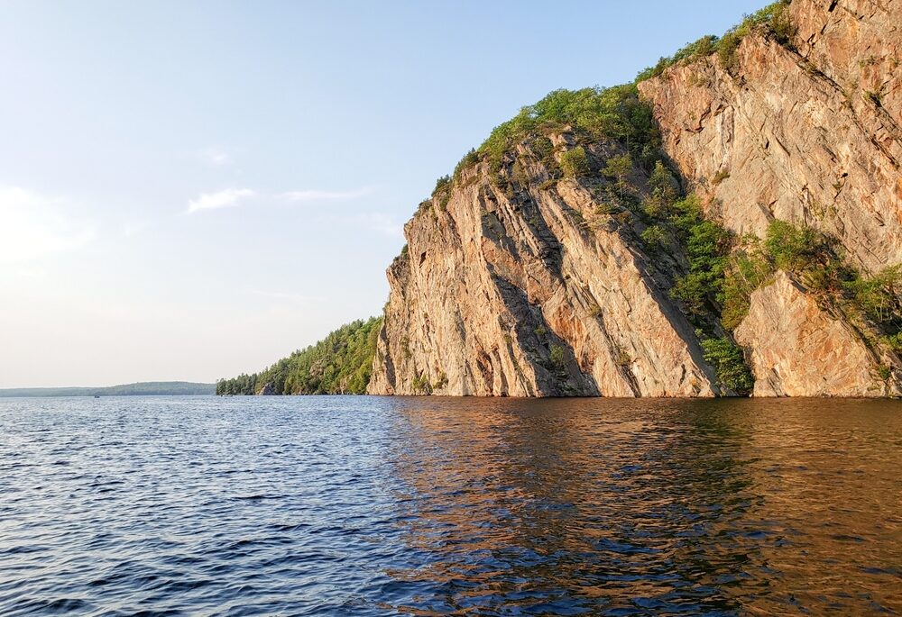 Cliff near Mazinaw Lake in Bon Echo Provincial Park.