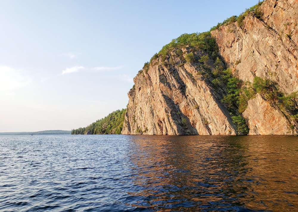 Cliff near Mazinaw Lake in Bon Echo Provincial Park.
