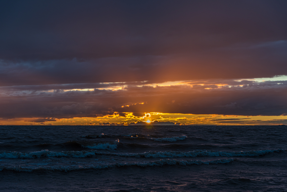 Lake Superior, Ontario at sunset.