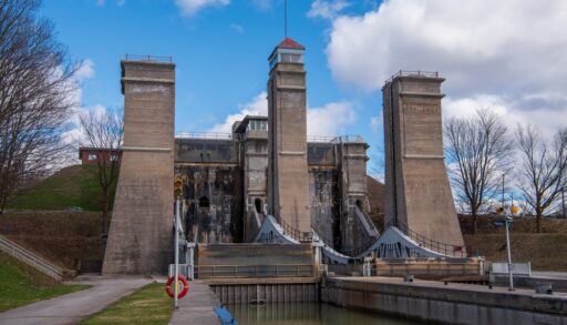 View of Lock 21 along the Trent-Severn Waterway.