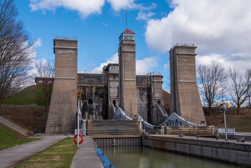 View of Lock 21 along the Trent-Severn Waterway.