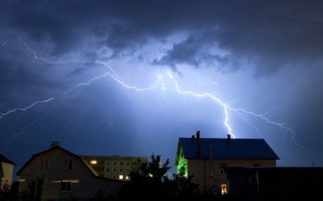 Am I safe sleeping in my iron bed during an electrical storm?