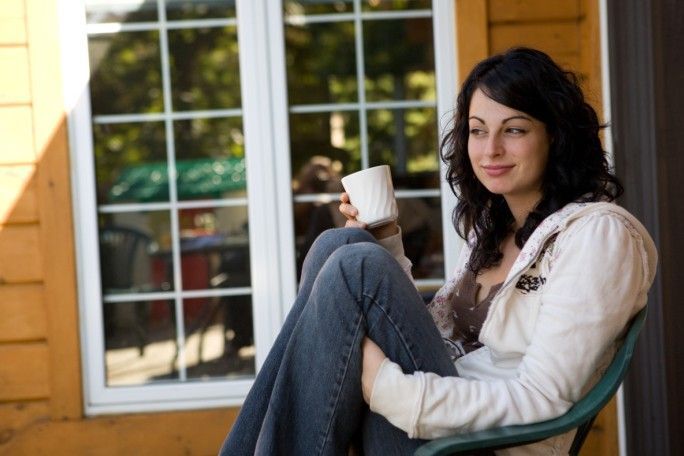 coffee at the cottage