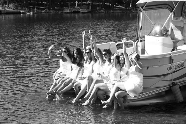 An informal wedding party