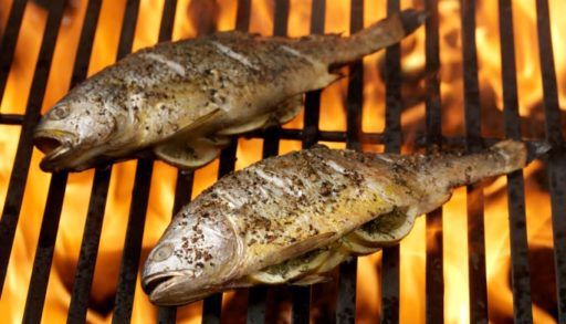 Whole fish on the grill