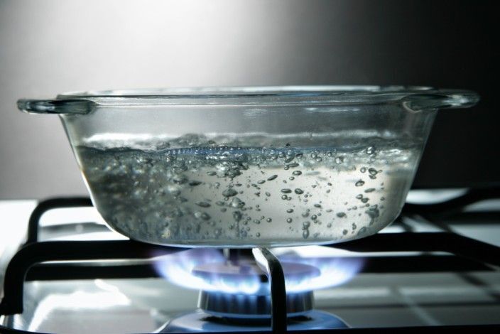 Glass saucepan