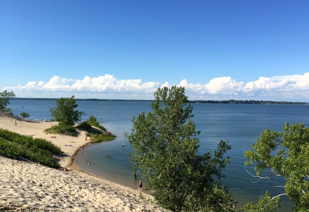 A beach at Sandbanks Provincial Park, Ontario.
