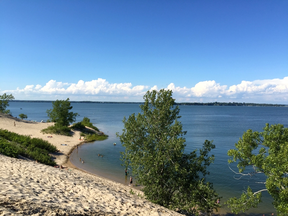 A beach at Sandbanks Provincial Park, Ontario.