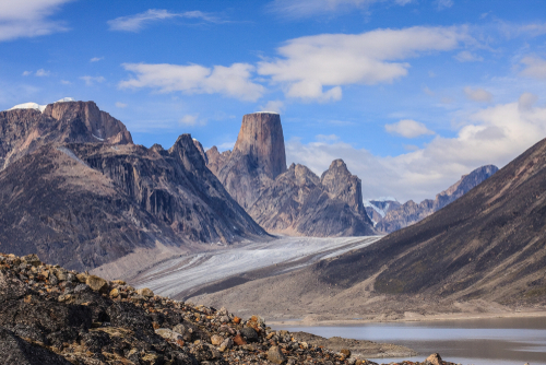 Mount Asgard in Auyuituq National Park, Baffin Island, Nunavut.
