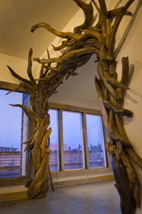 Driftwood doorframe