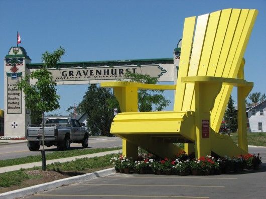 Big Muskoka chair in Gravenhurst, Ontario