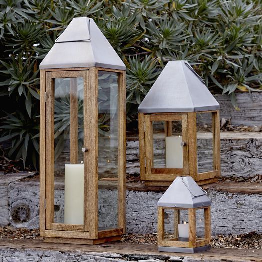 Wood and Glass Lanterns