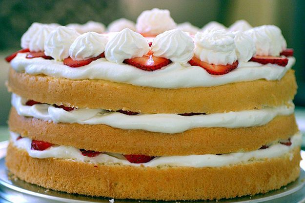Strawberry chiffon shortcake