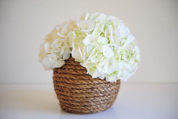 Rope-wrapped can or vase