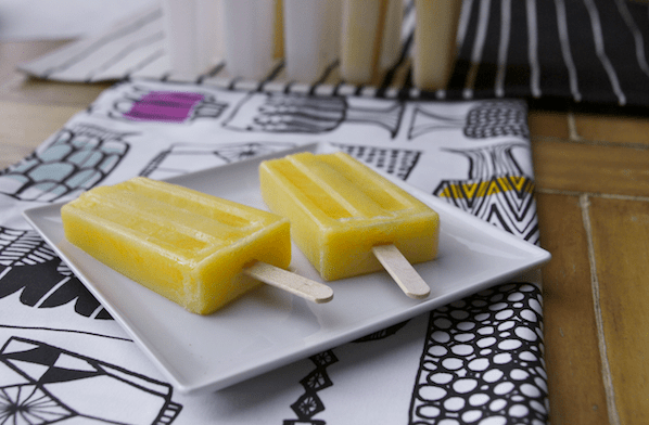 Pina colada popsicles