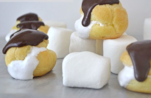 S'more cream puffs