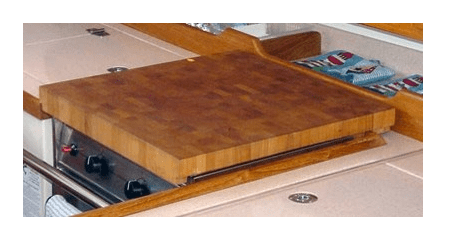 Space-saving cutting board