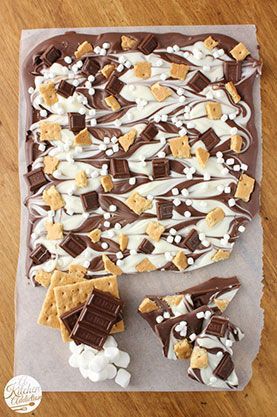 Triple chocolate s’more bark