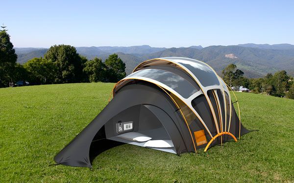 Orange Solar Tent