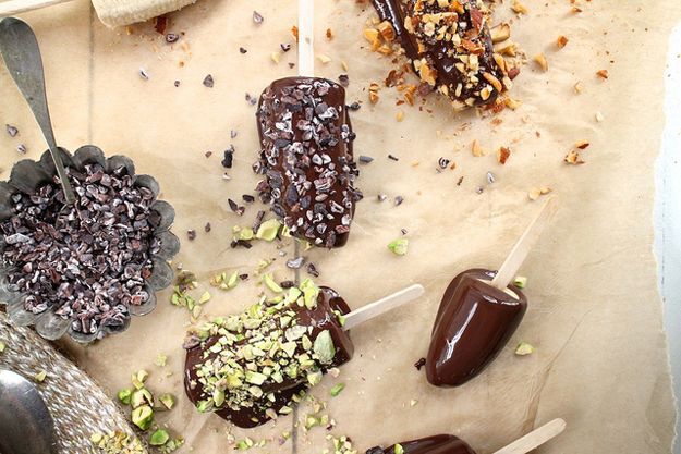 Chocolate-Dipped Frozen Bananas