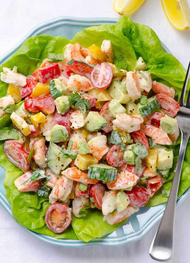 Shrimp, Avocado and Tomato Salad