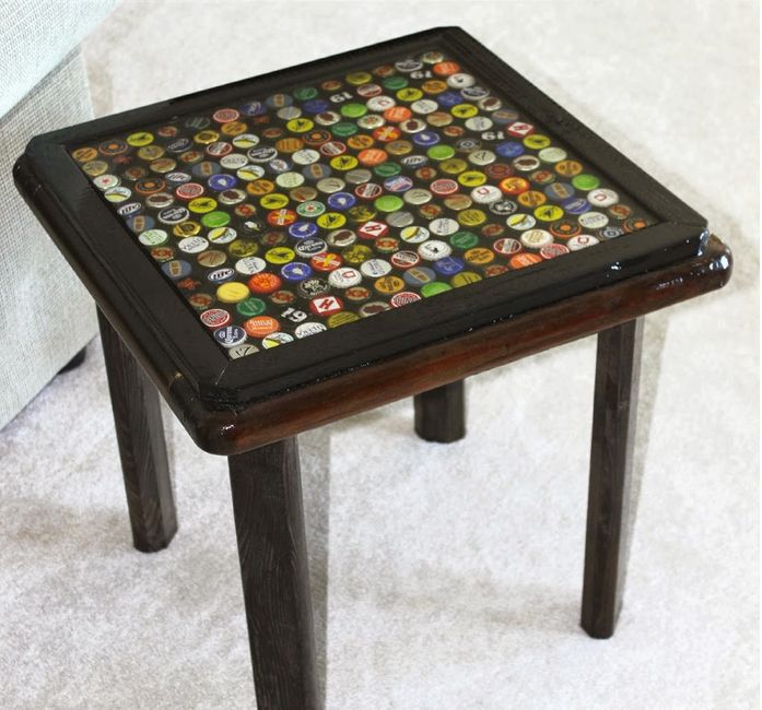 Bottle cap table
