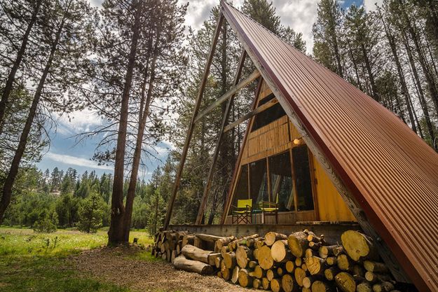 A-frame cottage