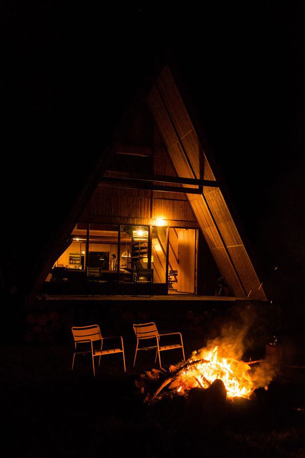 A-frame cottage