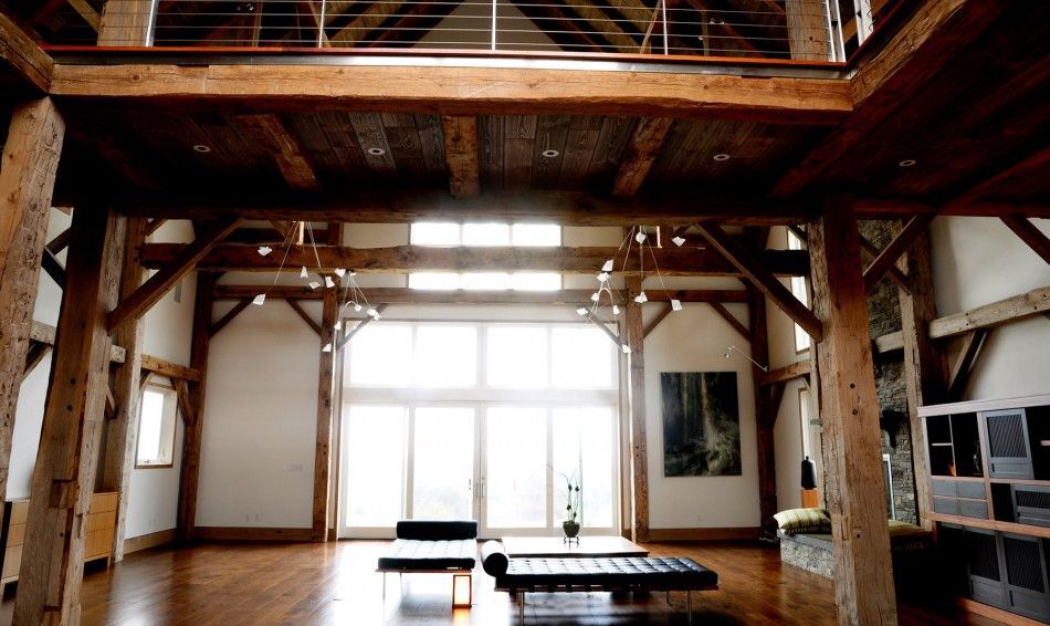 Barn-inspired interior