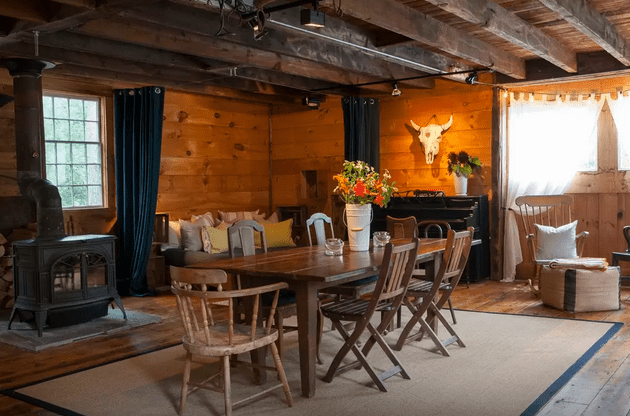 Barn-inspired interior