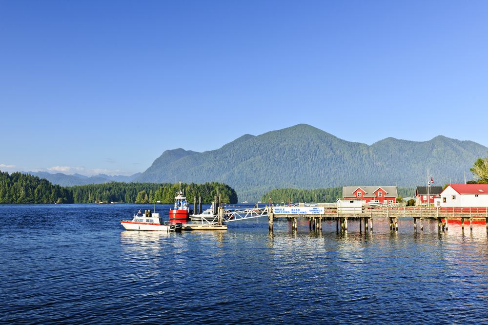 Boat dock in Tofino, Broitish Columbia.