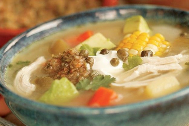 Ajiaco (Colombian chicken soup)