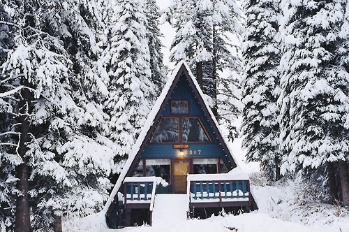 Blue cabin