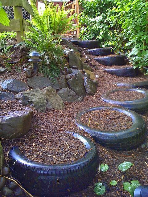 Recycled tires