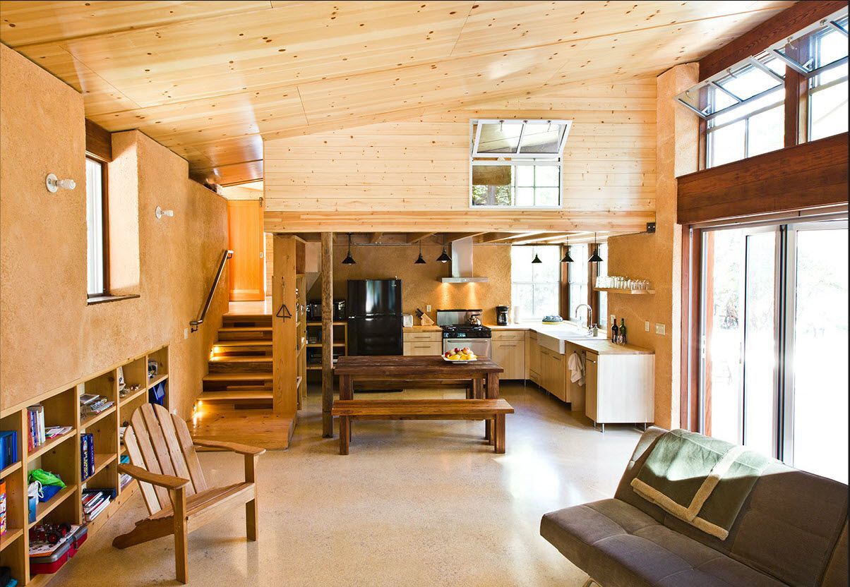 Interior of the cabin