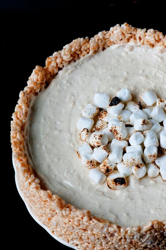 Toasted marshmallow no-bake cheesecake