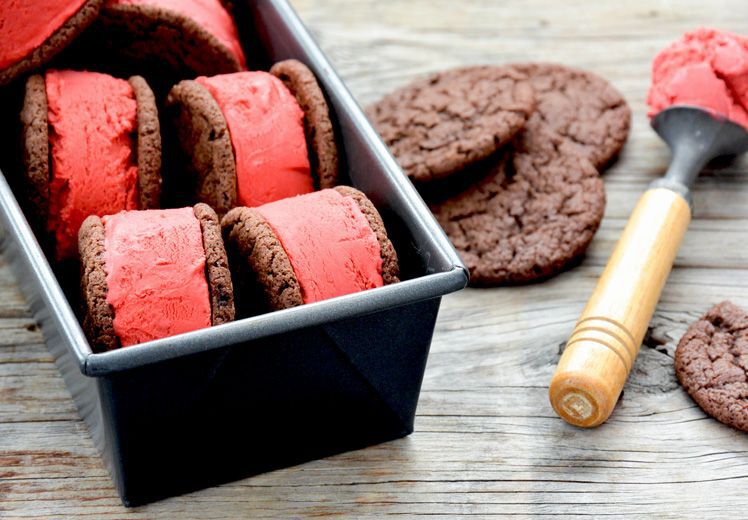 Red Velvet Ice Cream Sandwiches