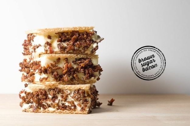 Brown Sugar Bacon Ice Cream Sandwiches