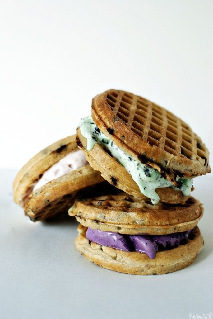 Waffle Ice Cream Sandwiches