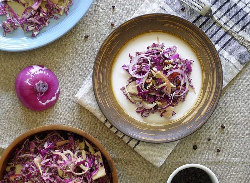 Red Cabbage and Apple Salad