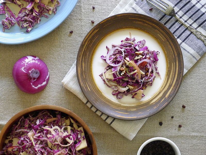 Red Cabbage and Apple Salad