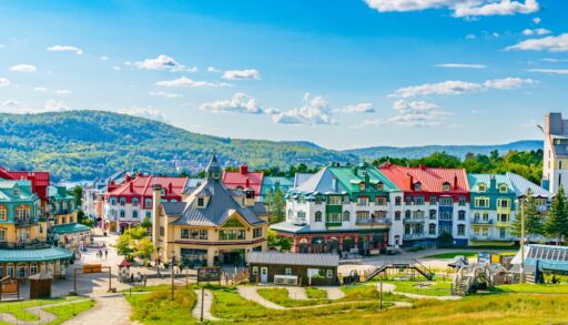 The resort village of Mont Tremblant, Quebec.