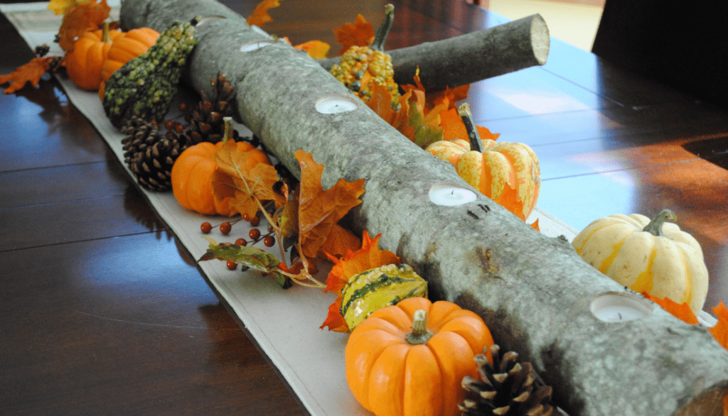 Fall branch centrepiece
