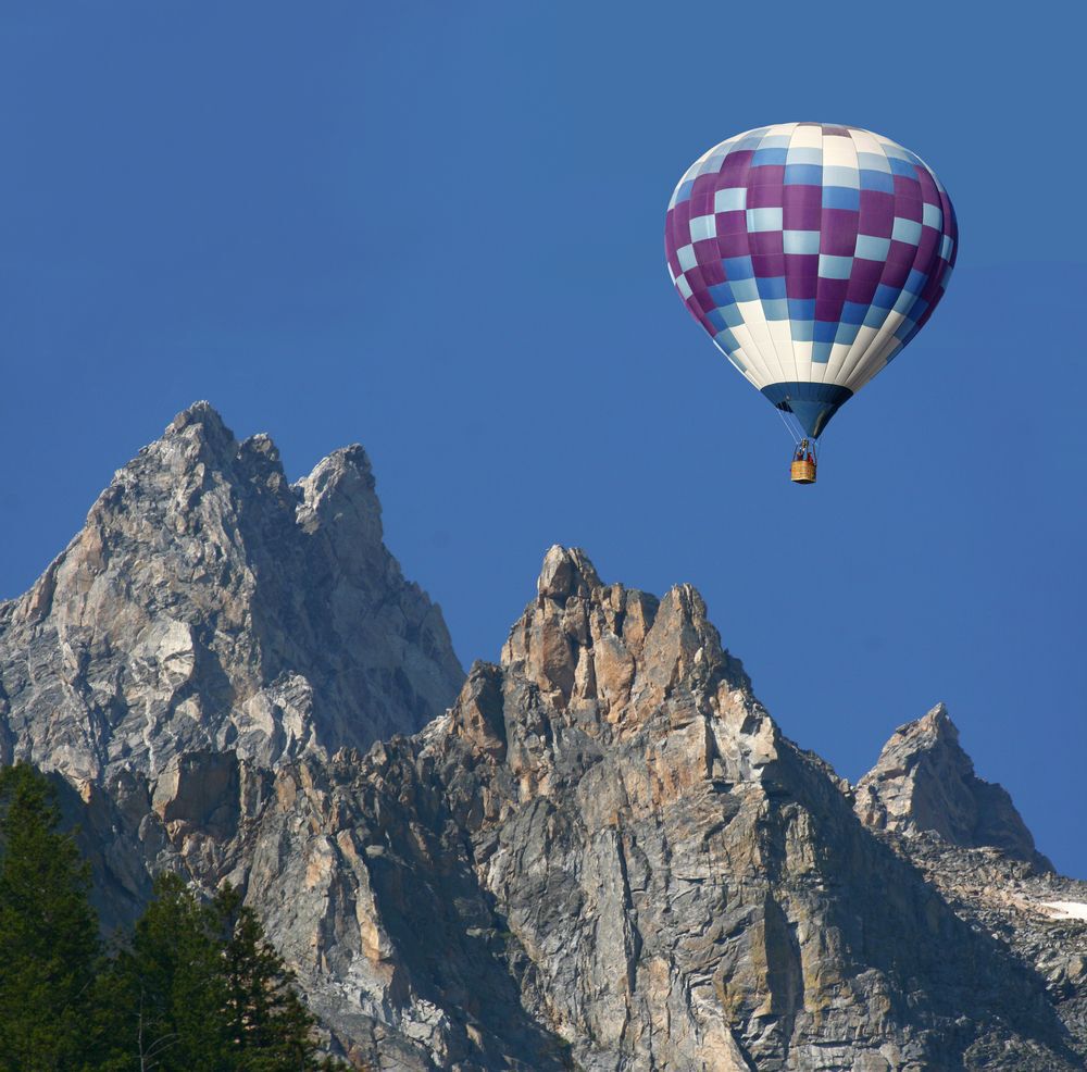 You can watch hot air balloons in the Rockies