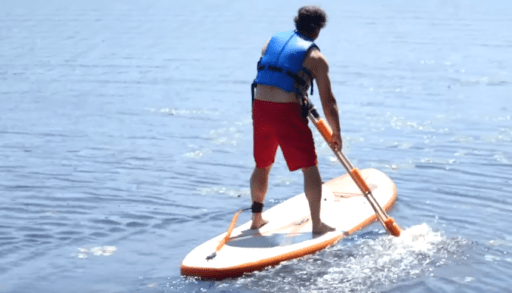 Drill-powered paddleboard